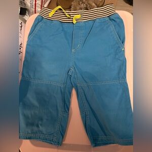 Blue Kids Shorts with Striped Waistband, Mini Boden